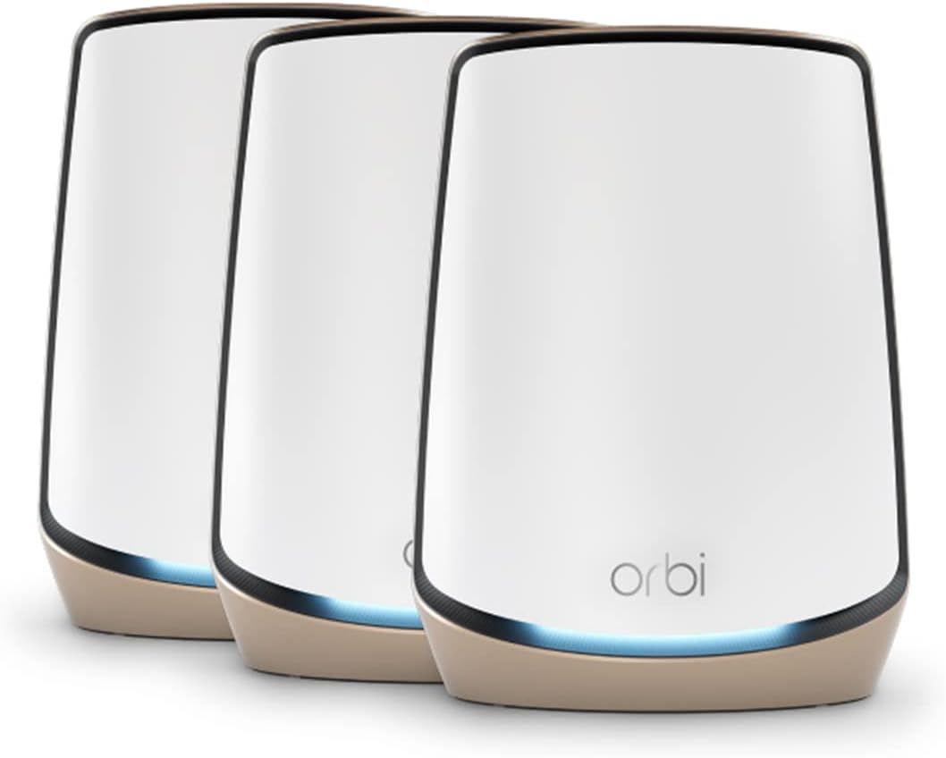 NETGEAR WiFi 6 Mesh System (RBK863S), - down 63.56% (£610.53) to £349.99 from £960.52