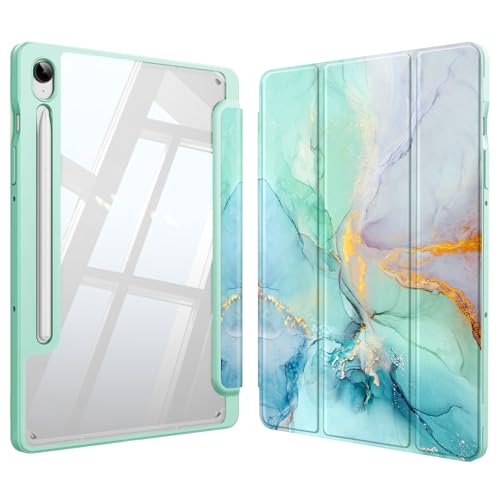 FINTIE Hybrid Slim Case for Sa...uto Wake/Sleep, Emerald Marble - down 9.95% (£0.74) to £6.70 from £7.44