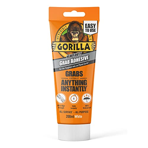 Gorilla Heavy Duty White Grab ...rproof & temperature resistant - down 13.70% (£1.23) to £7.75 from £8.98