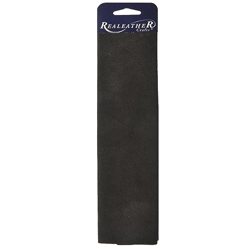 Realeather Crafts Leather Sued...iece 8.5-inch x 11-inch, Black - down 7.69% (£0.52) to £6.24 from £6.76