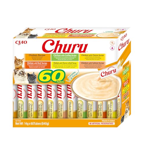INABA Churu Cat Treat, Chicken Variety Box, 60 Sticks x 14g - down 17.32% (£4.20) to £20.05 from £24.25