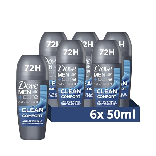Dove Men+Care Advanced Clean C...ti-Perspirant Roll On 6x 50 ml - down 34.17% (£5.45) to £10.50 from £15.95