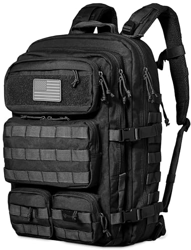 Tactical Backpack For Men - Mi...- Bug Out Bag - 50L Waterproof - down 28.38% (£23.82) to £60.11 from £83.93