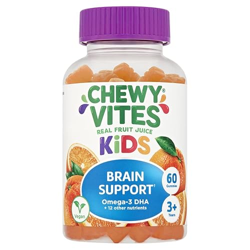 Chewy Vites Kids Brain Support...Juice, Age 3 +, Orange Flavour - down 50.54% (£6.56) to £6.42 from £12.98
