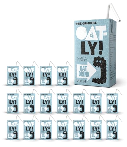 Oatly Oat Drink Original Carto... 18 x 250ml (with paper straw) - down 35.02% (£7.00) to £12.99 from £19.99