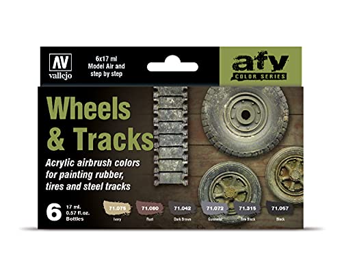 Vallejo Model Air Acrylic Pain... Perfect for Wheels and Tracks - down 9.90% (£1.43) to £13.01 from £14.44