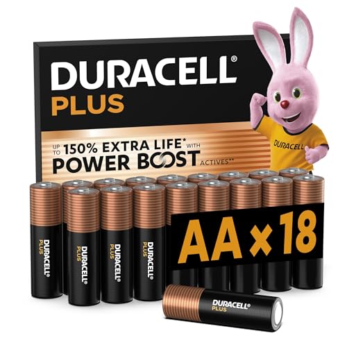 DURACELL Plus AA Batteries (18...ing – 10-Year Storage - MN1500 - down 40.32% (£6.85) to £10.14 from £16.99
