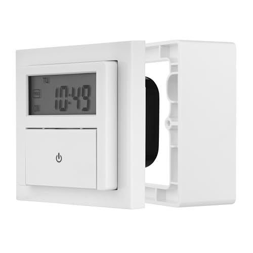 REV Timer, Digital Flush-Mount... with Off/Toggle Switch, White - down 10.06% (£0.54) to £4.83 from £5.37