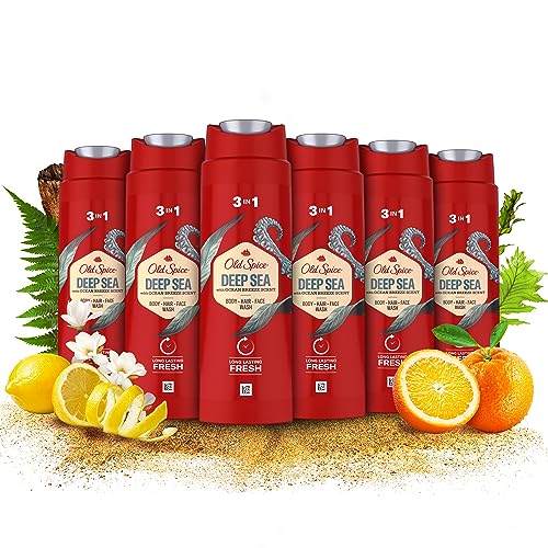Old Spice Deep Sea Men’s Showe...rfume Quality Scent, Pack of 6 - down 47.16% (£8.90) to £9.97 from £18.87