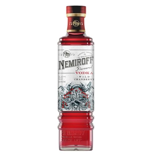 Nemiroff Wild Cranberry Flavou...-class Grain Alcohol | 40% vol - down 26.82% (£5.31) to £14.49 from £19.80