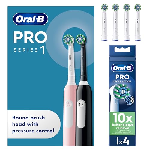 Oral-B Pro 1 Black & Pink Elec...Toothbrush Heads 4 Pack Bundle - down 10.75% (£6.02) to £49.98 from £56.00