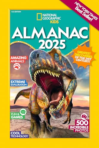 National Geographic Kids Almanac 2025 (Ngk Almanac) - down 9.99% (£1.19) to £10.72 from £11.91