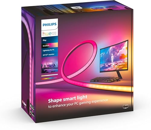 Philips Hue Play Gradient PC L...ntertainment, Gaming and Media - down 17.95% (£14.22) to £64.99 from £79.21