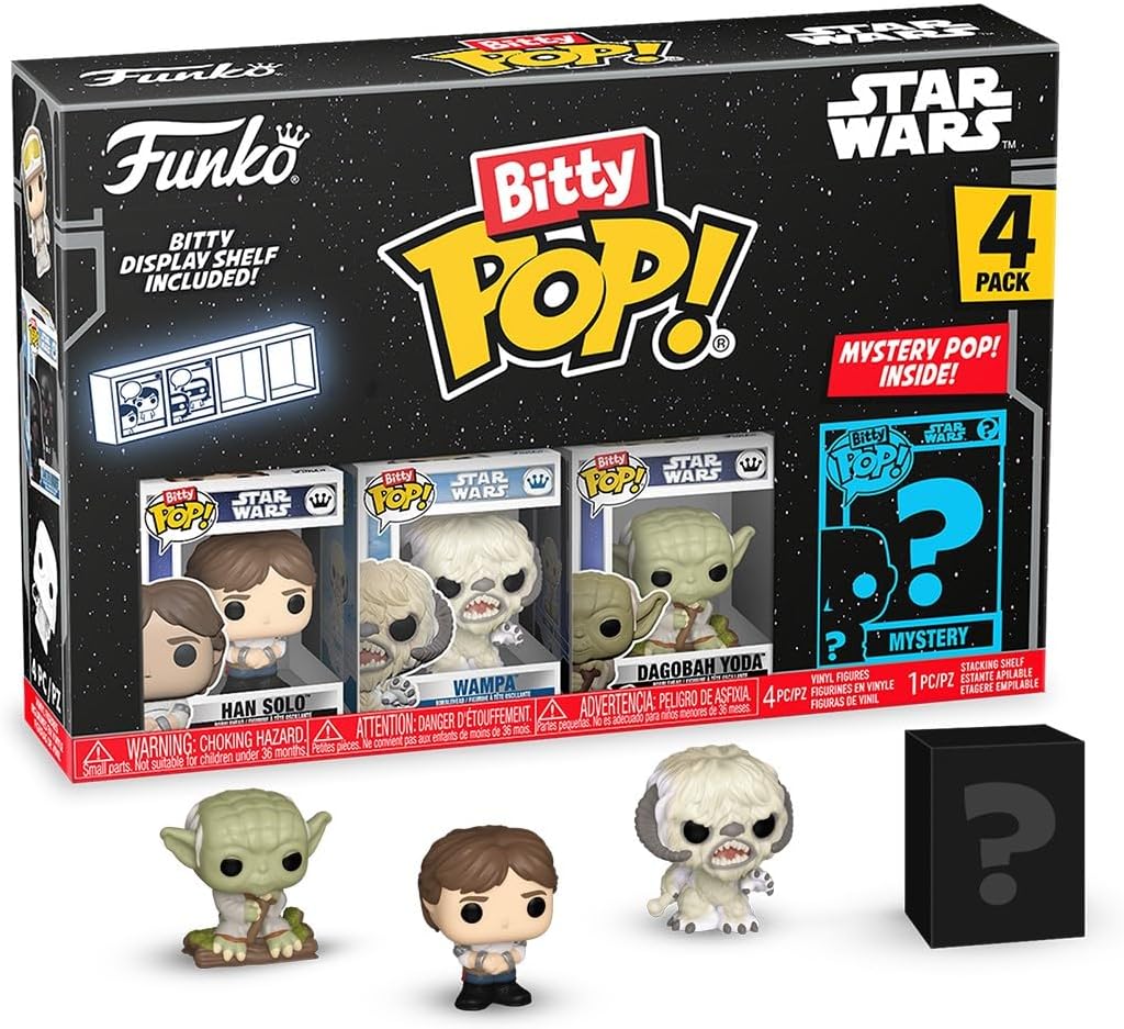 Funko Bitty Pop! SW - Han 4pk ...rty Bag Stocking - Movies Fans - down 10.01% (£0.83) to £7.46 from £8.29