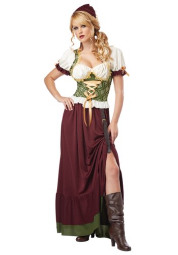 California Costumes 1254 Medie...zed Costume, Burgundy/Green, S - down 10.00% (£2.19) to £19.72 from £21.91