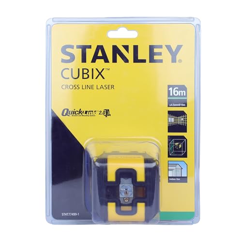 Stanley Cubix Cross Line Green...evel STHT77499-1, Yellow/Black - down 24.99% (£14.99) to £45.00 from £59.99
