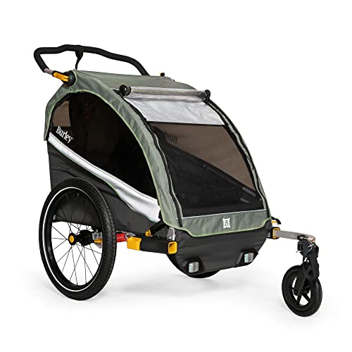 Burley D'Lite X Kids Bike Trai...ge Green/Charcoal Grey, Double - down 12.90% (£96.00) to £647.99 from £743.99