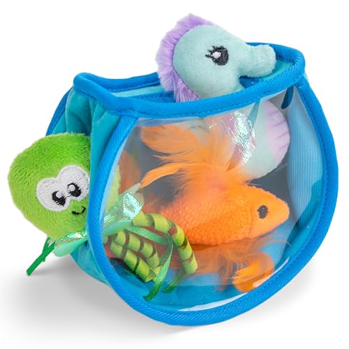 Catstages Hide & Seek Fish Bowl Interactive Cat Puzzle Toy - down 10.03% (£0.76) to £6.82 from £7.58