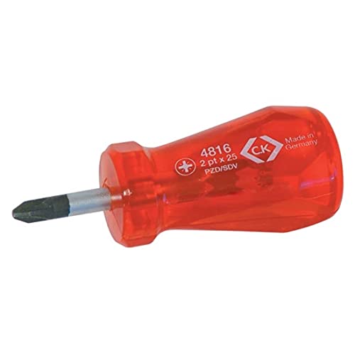C.K T4816 2 PZ2 x 25 mm Stubby Pozidriv Screwdriver - down 38.03% (£3.32) to £5.41 from £8.73