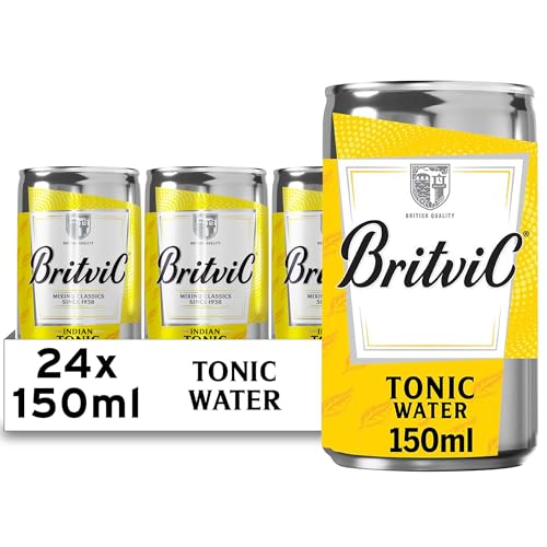 Britvic Indian Tonic Water | 150ml Can | 24 Pack - down 41.13% (£5.24) to £7.50 from £12.74