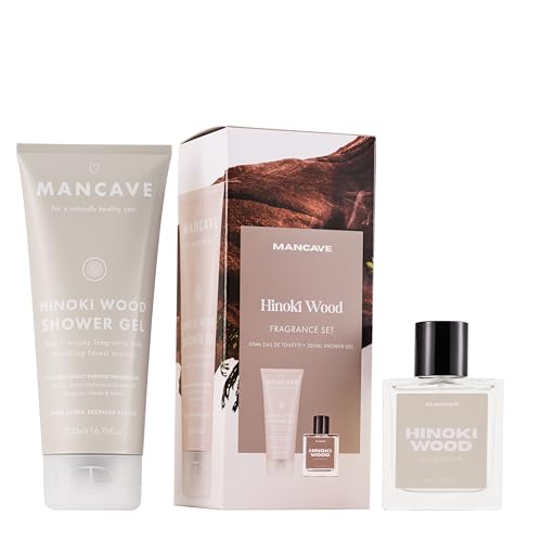 ManCave Hinoki Wood Men's Frag...nce Set, fragrance kit for him - down 41.34% (£3.70) to £5.25 from £8.95