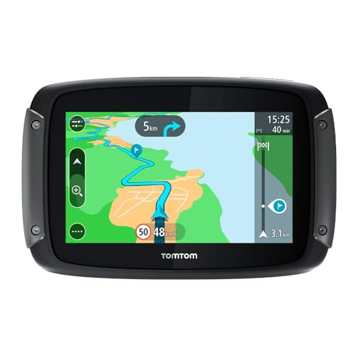 TomTom Motorcycle Sat Nav Ride...ic and Speed Cams, World Maps) - down 22.93% (£79.33) to £266.66 from £345.99