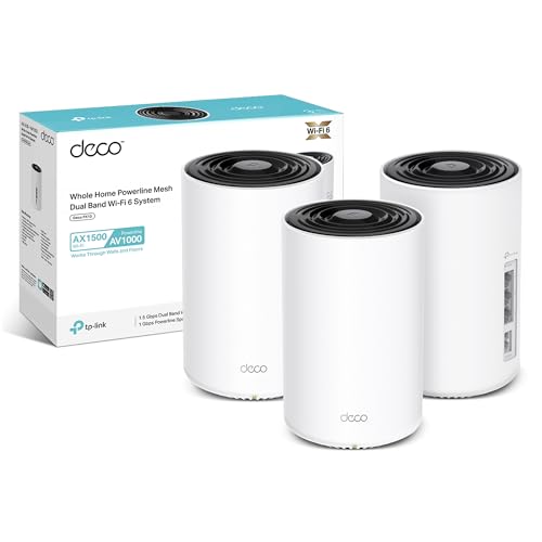 TP-Link Deco PX10(3-pack) AX15...ft², Connect up to 120 devices - down 34.62% (£90.00) to £169.99 from £259.99