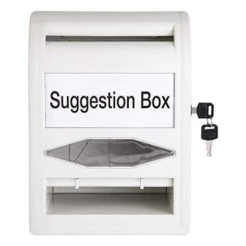 Amazon Basics ABS Ballot Box With Lock and Key, Non-clear - down 36.72% (£5.78) to £9.96 from £15.74