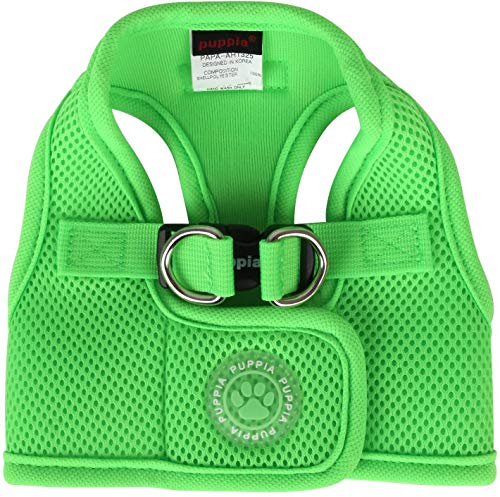 Puppia Neon Soft Vest Harness B, X-Small, Green - down 42.17% (£13.20) to £18.10 from £31.30