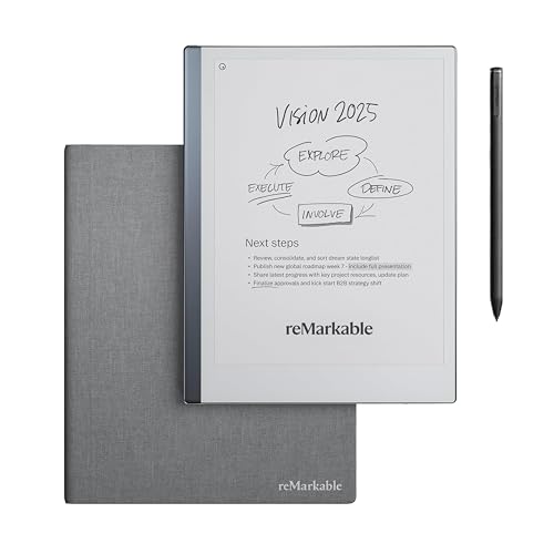reMarkable 2 with Marker Plus and Grey Book Folio - down 20.46% (£108.01) to £419.99 from £528.00