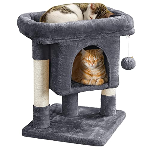 Yaheetech 59cm Basic Cat Tree ...se for Kittens Pets, Dark Grey - down 5.00% (£1.20) to £22.79 from £23.99