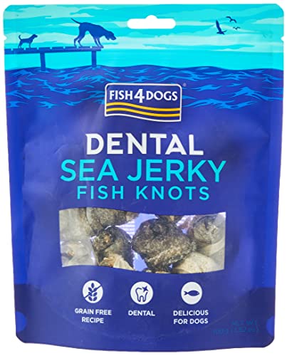 Fish4Dogs Dental Sea Jerky Knots, Fish, 0.1 kg - down 47.42% (£4.50) to £4.99 from £9.49