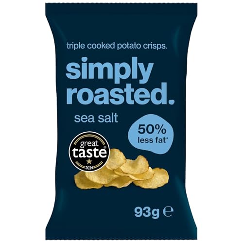 Simply Roasted Sea Salt Crisps...s Fat | Gluten & Allergen Free - down 30.00% (£9.00) to £21.00 from £30.00