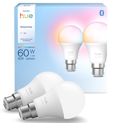 Philips Hue Essential LED A60 ... Assistant, Apple Home, 2 Pack - down 18.47% (£5.98) to £26.39 from £32.37