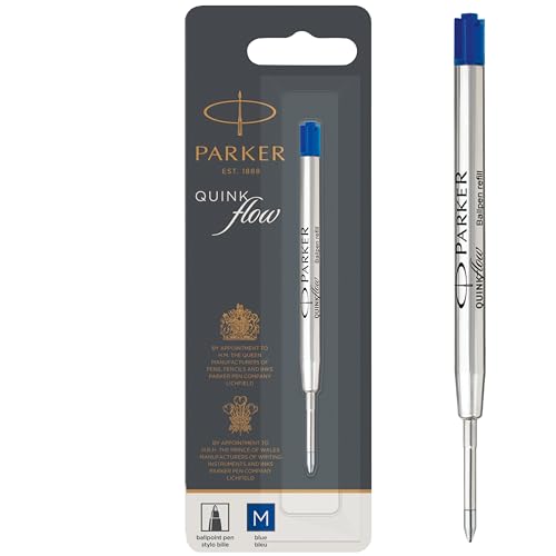 Parker Ballpoint Pen Refill | ...| Blue QUINKflow Ink | 1 Count - down 62.58% (£3.68) to £2.20 from £5.88