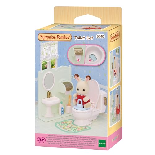 Sylvanian Families - 5740 Toilet Set - Dollhouse Playsets - down 49.95% (£4.99) to £5.00 from £9.99