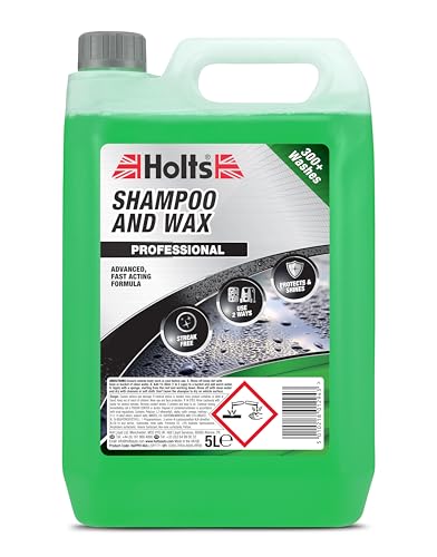 Holts Car Shampoo & Wax 5 L – ...s Gloss & Water-Beading Finish - down 21.46% (£1.50) to £5.49 from £6.99