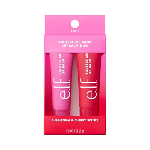e.l.f. Squeeze Me Lip Balm Duo...Cruelty-Free, CHERRY/BUBBLEGUM - down 41.59% (£3.56) to £5.00 from £8.56