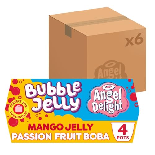 Angel Delight Mango Jelly and ...nack Pot, 130 g (6 Packs of 4) - down 29.82% (£5.10) to £12.00 from £17.10