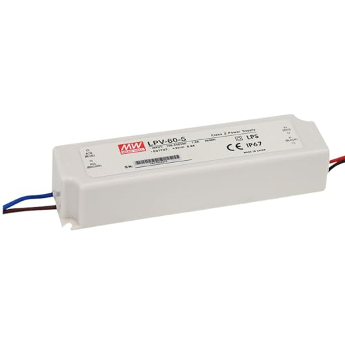 LED power supply 60W 12V 5A ; ...60-12 ; Switching power supply - down 28.06% (£4.91) to £12.59 from £17.50