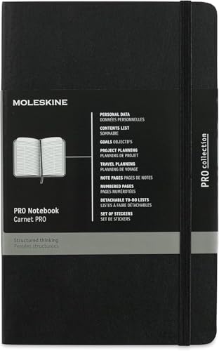 Moleskine PROPFNTB3SBK Large Pro Soft Notebook, Black - down 40.00% (£6.20) to £9.30 from £15.50