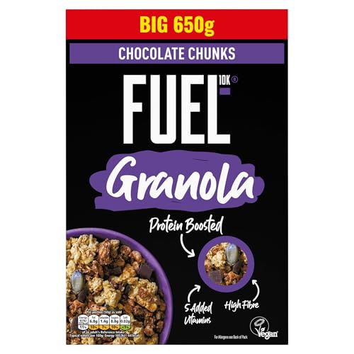FUEL10K Chocolate Chunks Granola, 650 g (Pack of 1) - down 33.33% (£2.03) to £4.06 from £6.09