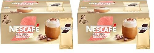 NESCAFÉ Gold Cappuccino Unswee...chets - 50 x 14.2g (Pack of 2) - down 32.69% (£12.14) to £25.00 from £37.14