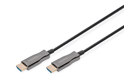 Digitus fibre optic HDMI cable...– gold-plated contacts – black - down 25.69% (£17.41) to £50.37 from £67.78