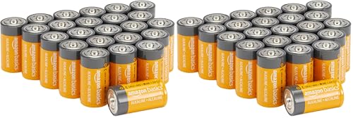 Amazon Basics 48-Pack C Cell A...s, 1.5 Volt, 5-Year Shelf Life - down 24.19% (£8.82) to £27.64 from £36.46