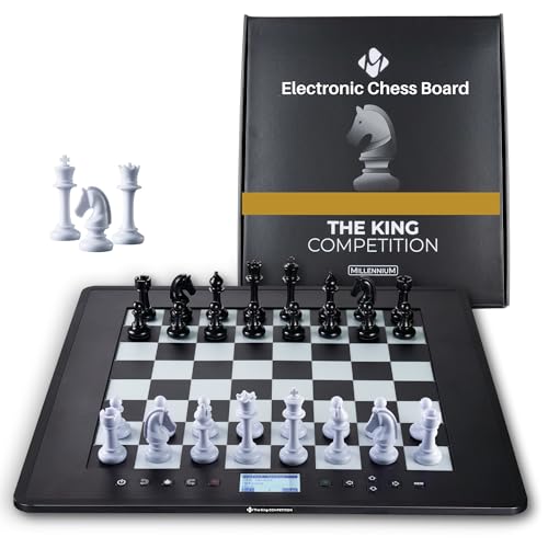 The King Competition Chess Com...ing strength; LED move display - down 14.22% (£43.24) to £260.84 from £304.08