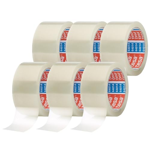 tesapack 64014 Low-Noise Parce...arent, 6 Rolls, Each Roll 66 m - down 9.94% (£0.65) to £5.89 from £6.54
