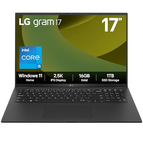 LG gram 17Z90RU - 17 Inch 2.5K... Windows 11 Home, Black (2025) - down 30.53% (£290.00) to £659.99 from £949.99