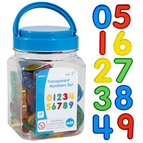 edxeducation Transparent Numbe...y | Early Years Maths Resource - down 35.26% (£4.58) to £8.41 from £12.99