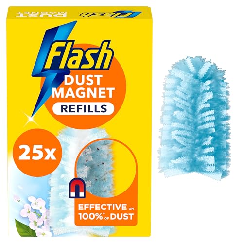 Flash Dust Magnet Scented Duster Refills, 25 Units - down 42.62% (£9.47) to £12.75 from £22.22